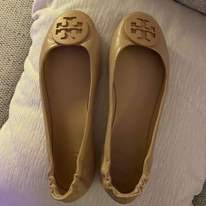 Tory Burch Minnie Nude Flats in Goan Sand